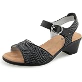 JBU Women's Jule Casual Ankle Strap Wedge Sandal