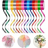30 Rolls Curling Ribbons,15 Colors Balloon Ribbon Gift Wrapping Ribbons for Crafts,Metallic Balloon String Roll for Wedding Party Valentines Flowers Festival Art Craft Decor