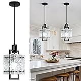YUXINLUX Black Pendant Light Fixtures Modern