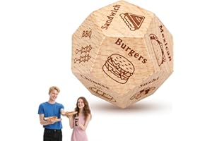 VANLOVEMAC Stocking Stuffers for Women Men Food Dice Decision Date Night Dices Couple Gifts for Him Her Anniversary for Boyfriend Girlfriend Husband Wife Santa Swap Gift Exchange Dice