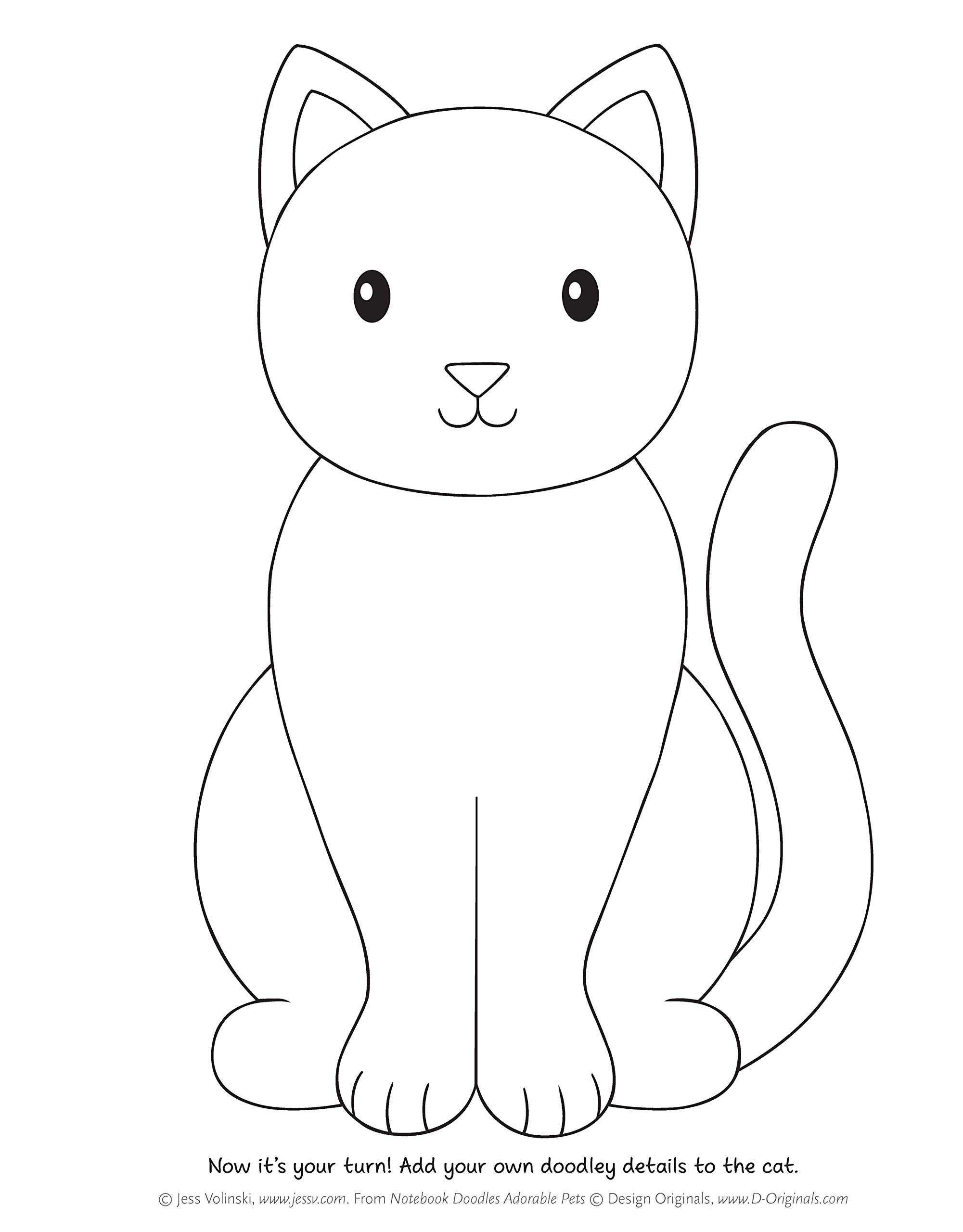 Notebook Doodles Adorable Pets: Coloring & Activity Book (Design Originals) 32 Dazzling Designs from Dogs & Cats to Hedgehogs & Hermit Crabs; Art Activities for Tweens with Color Palettes & Examples