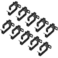 kwmobile Server Rack Cable Management D-Ring Hooks (10 Pieces) - Bracket Organizer Hook Mount Set for Network Patch Cables, Fiber Optic, Power Cords