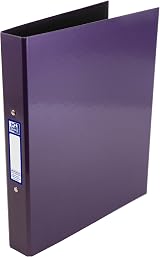 Oxford Premium A4 Ring Binder Purple 25mm 40mm Spine Laminated view 4