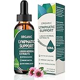 VITENIIM Lymphatic Drainage Drops for Lymph System Detox Cleanse,Lymphedema Support Supplement Formula Echinacea, Calendula Flower,Burdock Root,Use with Lymph Massage Tool.2oz