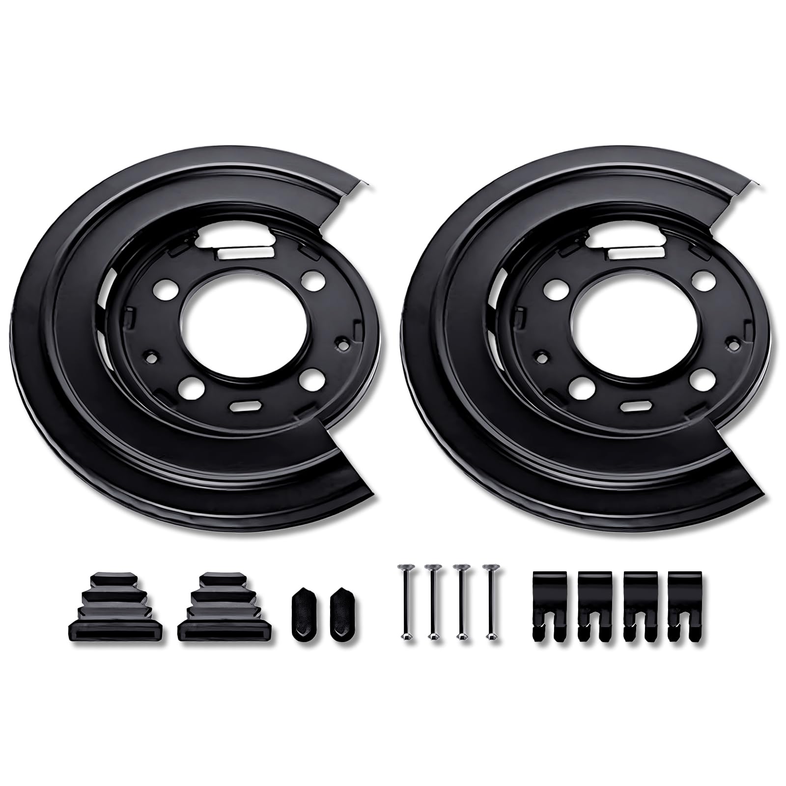 Photo 1 of **PLATES ONLY**Gagsu 924-212 Brake Backing Plate Rear Brake Dust Shield Backing Plates Compatible with 1999-2015 Ford Excursion F250 F350 F450 F550, Replaces 4C3Z2210AA,4C3Z2209AA (Pack of 2)