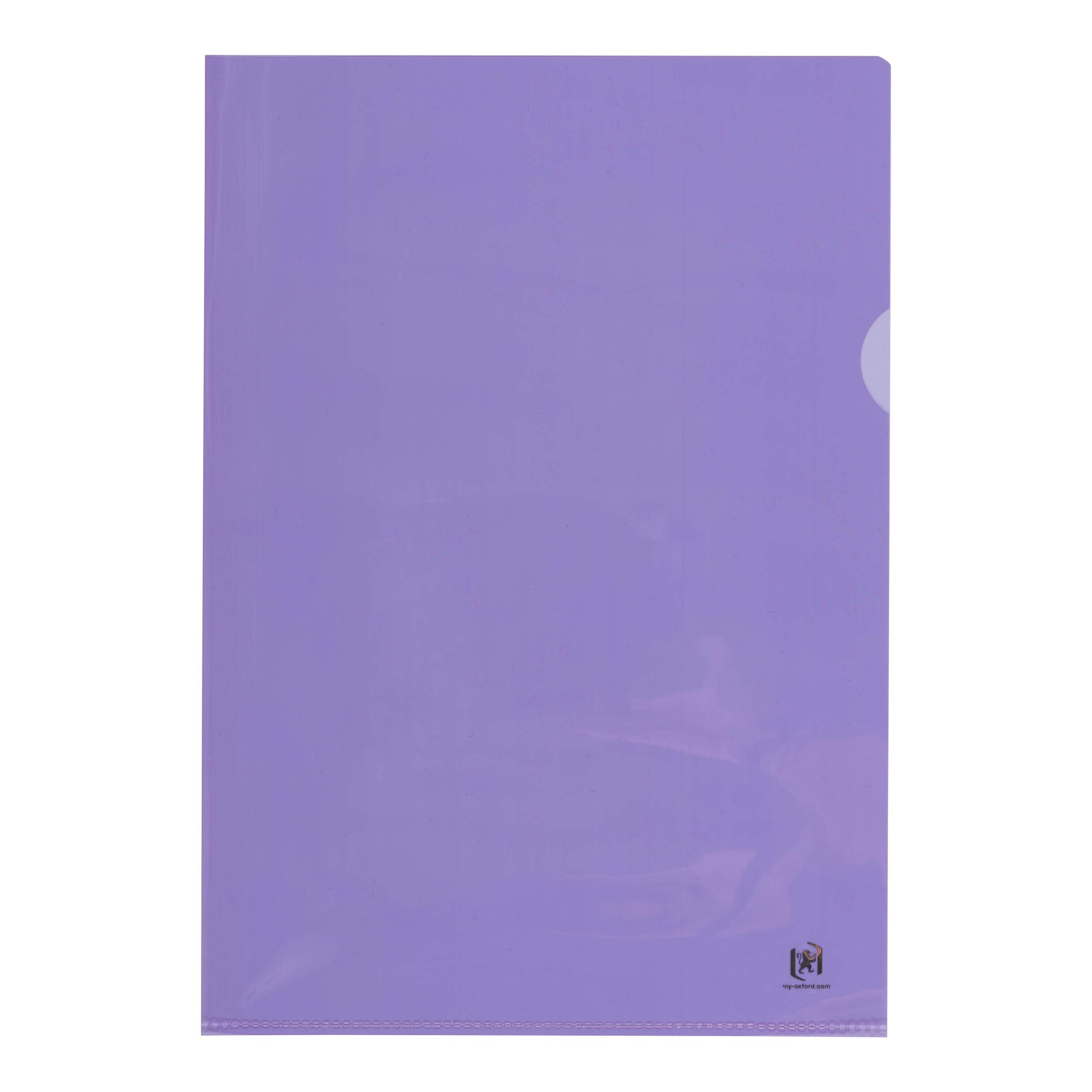 Elba 76442VI Flush Folder See-Through for DIN A4 PVC Strengthened Film 150 Micron Pack of 25 Purple