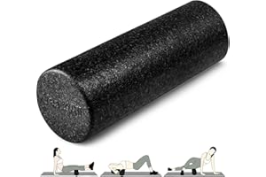 Yes4All High-Density EPP Round Back Roller Foam, Exercise Foam Roller for Yoga, Pilates & Stretching - 12, 18, 24, 36 inch