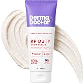 DERMAdoctor KP Bump Eraser Body Scrub, 10% AHAs + PHAs, Keratosis Pilaris | Dermatologist-Formulated Exfoliator for Strawberry Skin, Chicken Skin, Rough Patches &amp; Uneven Texture, Arms &amp; Thighs