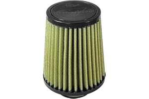 aFe POWER Magnum FLOW Universal Air Filter w/Pro GUARD 7 Oiled Media - 3" Inlet, 7" Tall - #72-30018