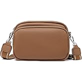 GOIACII Crossbody Bags for Women Small Purses Shoulder Bag with Wide Strap Leather