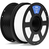 ELEGOO PETG 3D Printer Filament 1.75mm Black &amp; White 2KG | Dimensional Accuracy +/- 0.02mm, 2pcs 1kg Spools(2.2lbs), Fits for Most FDM 3D Printers