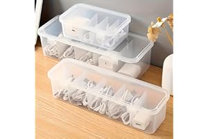 Large-Capacity Covered Cable ManaSynthetic Gemstoneent Box, 5 Compartments