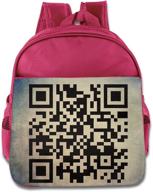 Qr Code Hidden Text Backpack Children School Bag Pink Amazon.ca