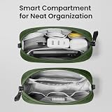 tomtoc Cable Organiser Bag Travel Pouch Water Resistant Tech Organizer view 2