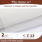 Yotache White Screen Door 80x200 cm with Magnets Reinforced Polyester view 2
