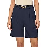 Willit Women's Shorts Wide Leg Dress Casual Work Summer Pleated Shorts High Waisted with Pockets 7" 10"