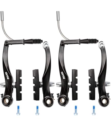 Hominas Paire De Freins V-Brake Vélo En Aluminium - Kit Complet Avant/arrière Avec Câbles Pour VTT 24"-26"