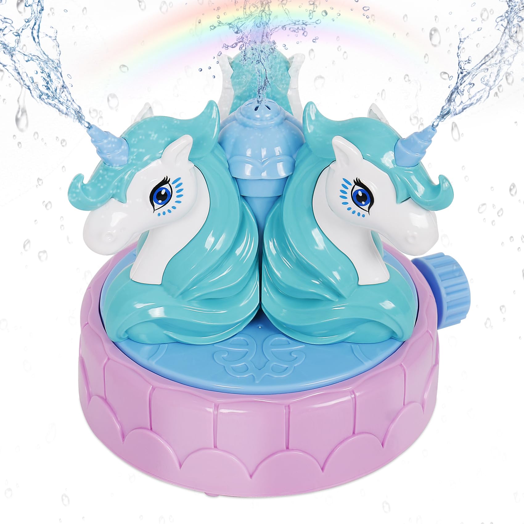 Summer Water Spray Spinner for Kids – Automatic Rotating Sprinkler Toy