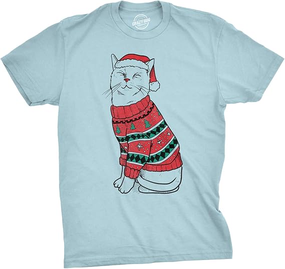 kitten ugly christmas sweater