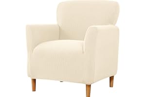FUANGUI Banquet Armchair Slipcover Chair Covers with Arms Stretch Club Chair Slipcover Soft Armchair Sofa Covers Anti-Slip Furniture Protector for Dogs Pets Home Living Room Decor, 03