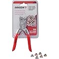 Arrow GEPK532 Eyelet Tool Kit, Hole Punch Pliers for Fabric, Leather, Canvas, Includes 100 Eyelets, 5/32-Inch, Gold,Silver