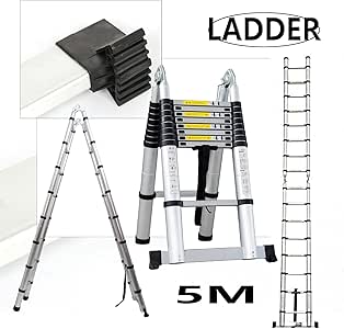 telescopic ladder 5m amazon