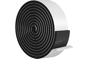 Allgawise Hat Tape Roll 60", Hat Size Reducer Insert, Make Smaller Sweatband, Self Adhesive Resizer Foam Filler Tape for Baseball Caps, Cowboy, Pana, Straw, Fedora, Western, Hard Hat, Helmet, Black