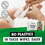 The Cheeky Panda Bamboo Baby Wipes White Unscented 64 Count Pack of 24 view 3