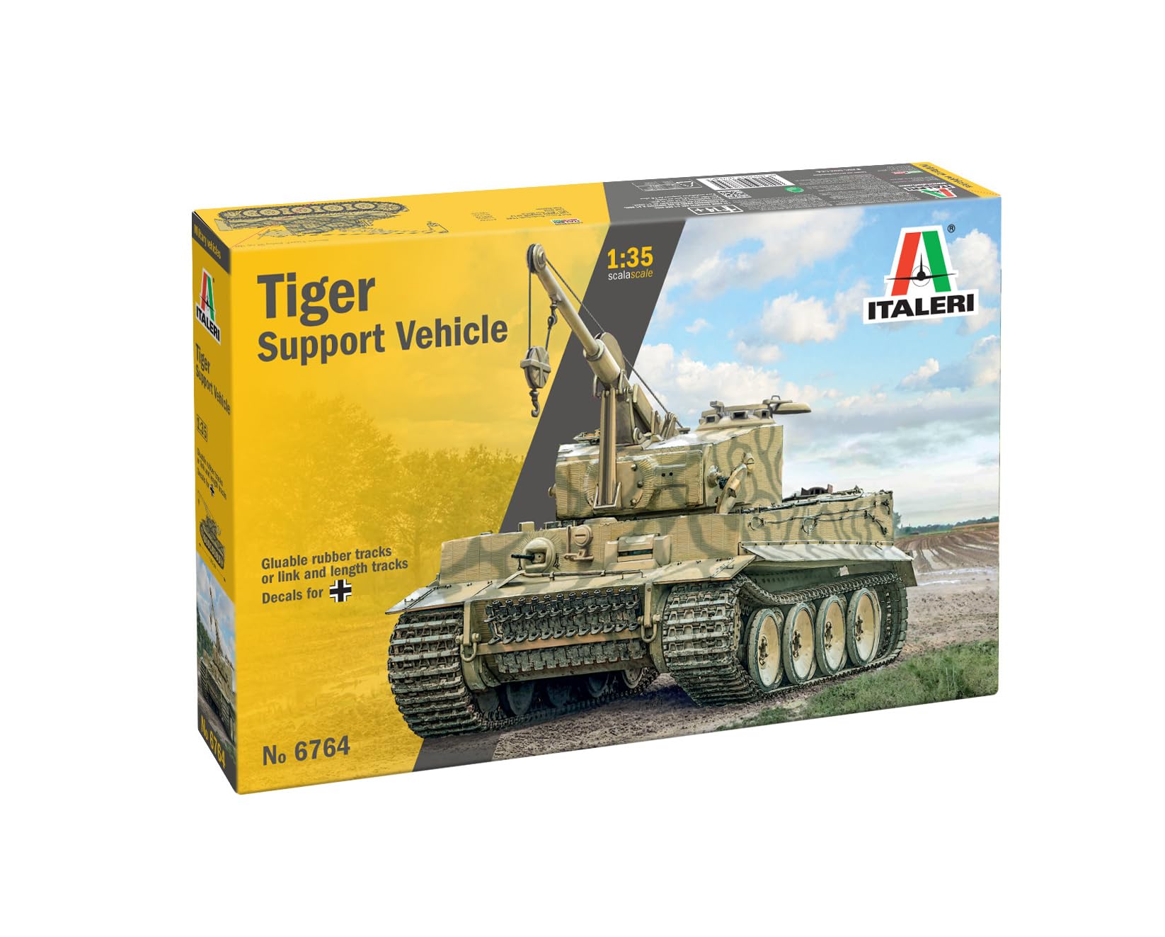 Italeri 6764 Tiger Support Vehicle 1:35 Scale Plastic Model Kit/Plastic Model Assembly