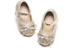 Otter MOMO Toddler/Little Girls Mary Jane Ballerina Flats Shoes Slip-on School Party Dress Shoes