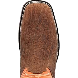 Durango Men's Rebel Western Boot, Orange, 8 Wide