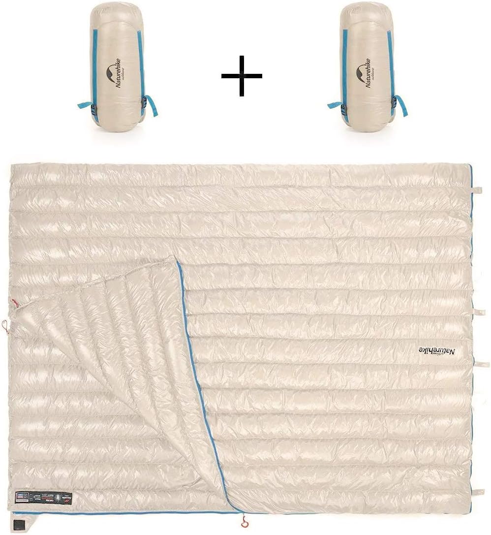 Amazon Naturehike公式ショップ 寝袋 高級ダウン寝袋 570g超軽量シュラフ スリーピングバッグ ファッションデザイン 羽毛 封筒型 キャンプ 防災 車中泊 室内用 最低使用温度２度 カーキ Naturehike 寝袋 シュラフ