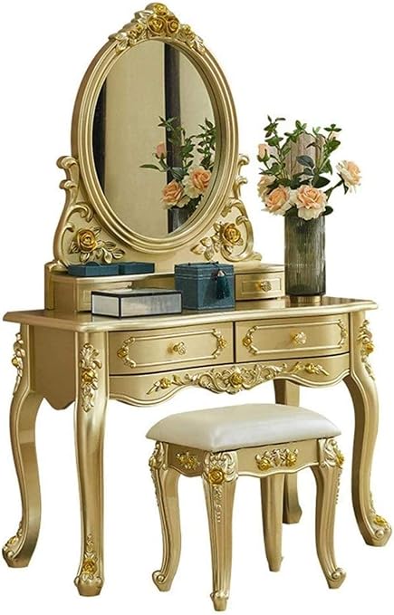 GJNVBDZSF Juego de tocador de Estilo Europeo, tocador, Dormitorio
