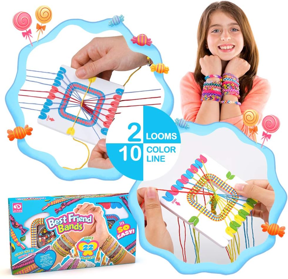 Colorful Ropes Beads Kit for Bracelet Making Kit for Girls Kids ...