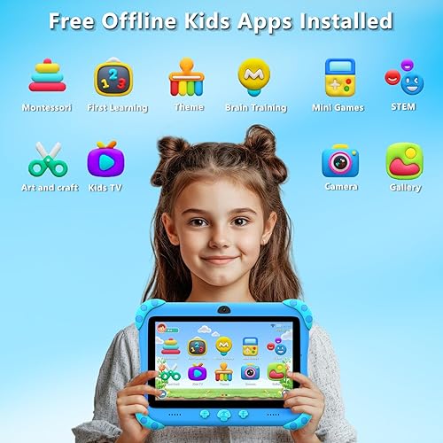 YINOCHE inch Kids Tablet with Case, WiFi, Android Toddler Tablet