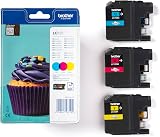 Brother LC123C LC123M LC123Y Inkjet Cartridges Multi-Pack Cyan Magenta Yellow view 3