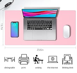 Leather Desk Pad Protector,Mouse Pad,Office Desk