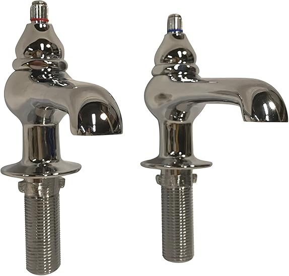 Elizabethan Classics Lf1cp 2 Hole Vessel Sink Hot Cold Faucet In