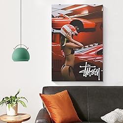 Stussy Car Poster Aesthetic Racer Woman Driver