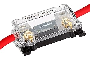 InstallGear 0/2/4 Gauge AWG In-Line ANL Fuse Holder with 250 Amp Fuse