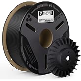 ELEGOO Carbon Fiber PAHT 3D Printer Filament 1.75mm Black 1KG | Nylon CF High Temp, High Strength &amp; Rigidity, Corrosion Resistance, 1KG(2.2lbs) Spool for Enclosed FDM 3D Printers