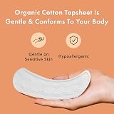 Rael Organic Cotton Cover Panty Liners Light Absorbency 44 Count view 4
