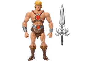 Masters of The Universe Origins Action Figure 200X Cartoon Collection He-Man, 5.5 Inch 1980s Motu TV Hero, Detailed Design & 