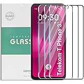 Suttkue for T-Mobile Revvl 8 5G Screen Protector Ultra HD Tempered Glass flim,9H Hardness Anti-Scratch (3 PACK)