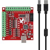 Mach3 USB Interface Board, USB MACH3 100Khz Motion Controller Card Breakout Board Interface Breakout Board for CNC Engraving, Servo Motor, Stepper Motor Servo Motor