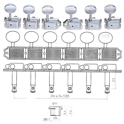 Set Di Pioli Di Accordatura Della Chitarra Cheotime, In Lega Di Zinco - Foto 3