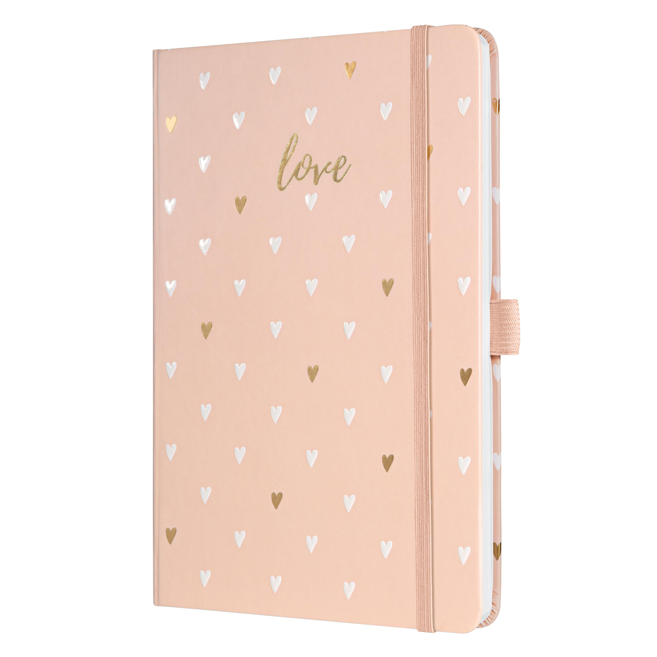 SIGEL JN335 Notebook Jolie, approx. A5, lined, hardcover, design rose love