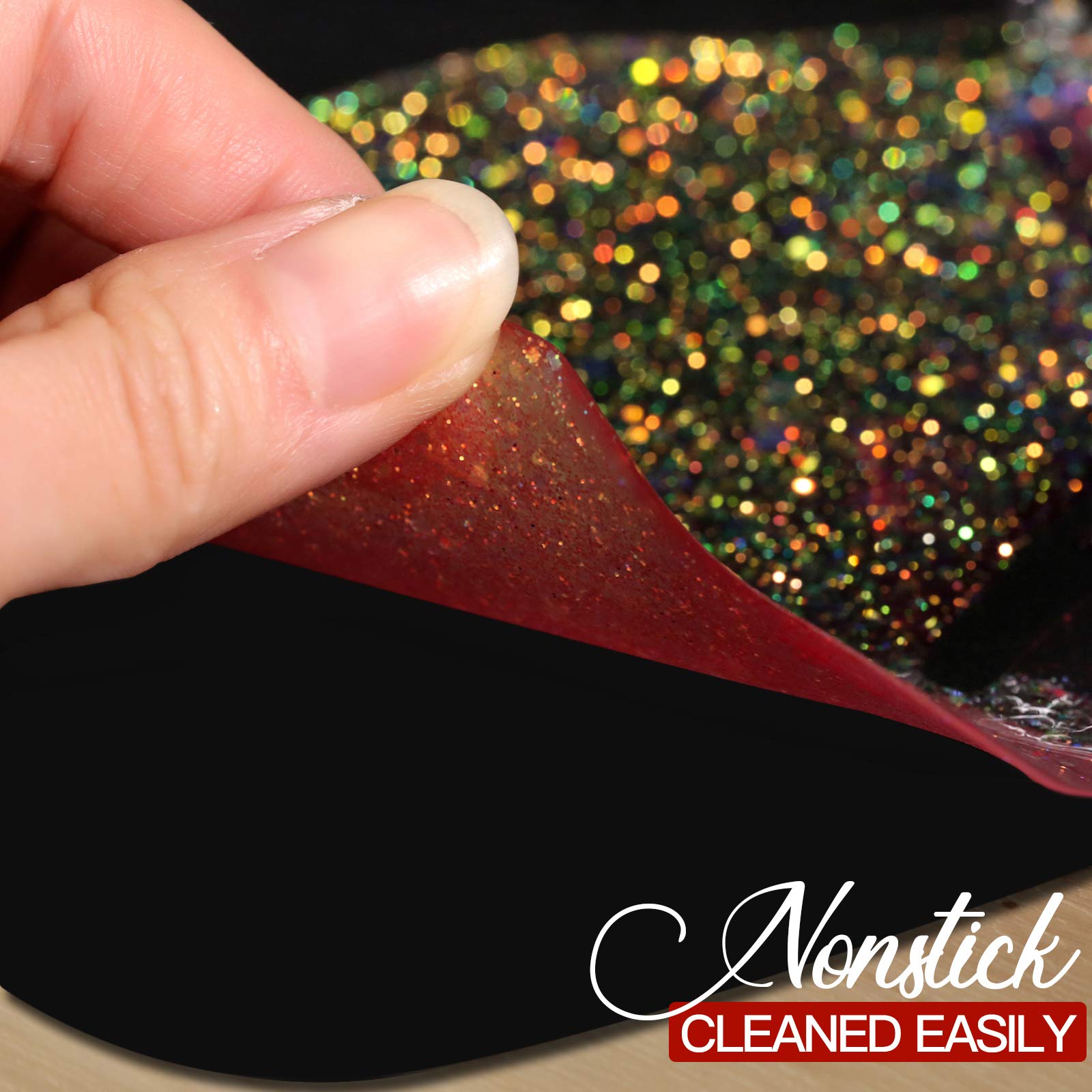 LEOBRO Silicone Mat, 23.4” x 15.6” Black Silicone Mats for Crafts, Resin Molds, Play Dough Mat, for Resin, Clay, Paint, Arts and Crafts, 1 MM Thick