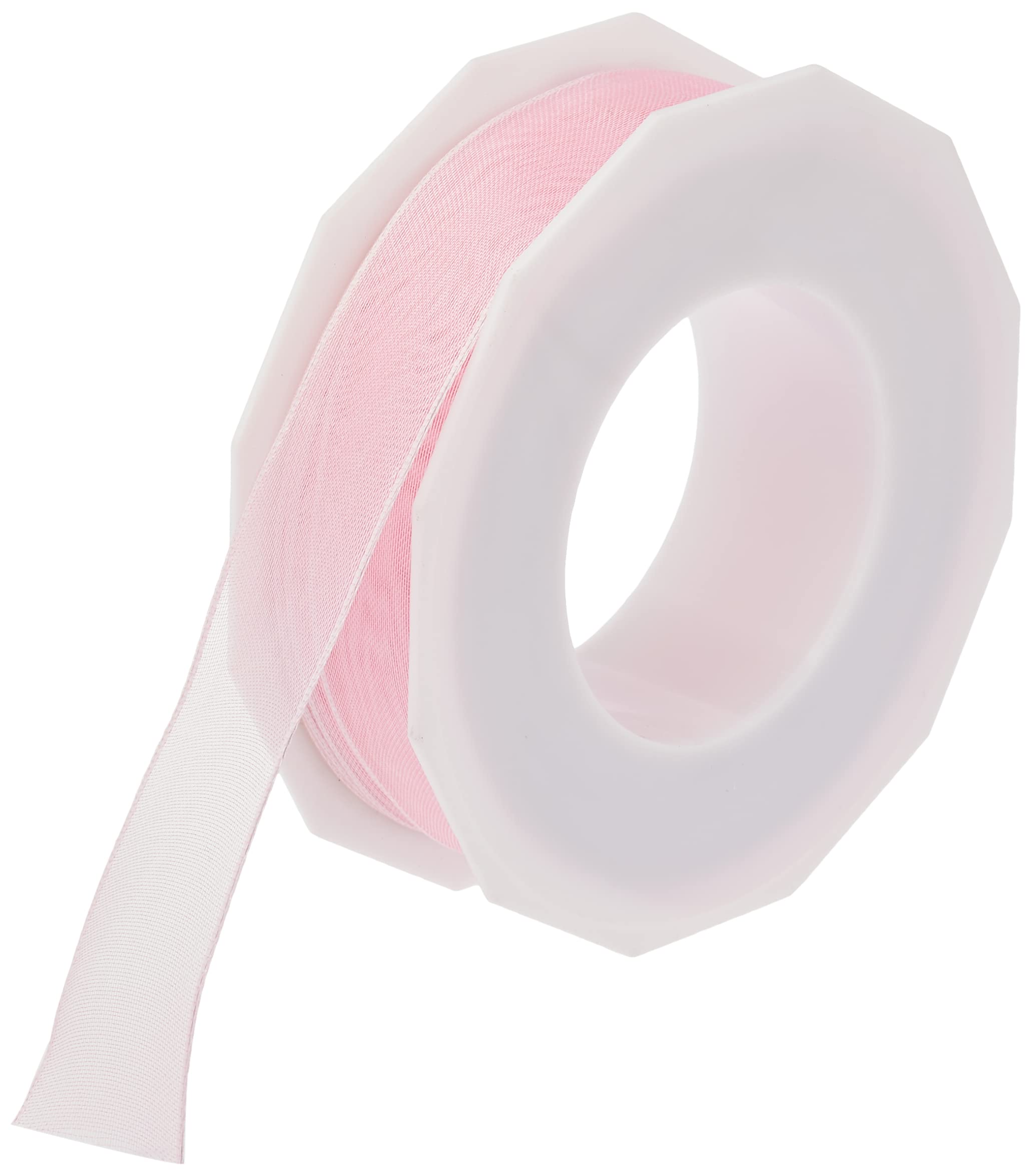 Präsent - Four Seasons Organza Wired Edge Ribbon Peony 25 mm Width, 25 m Length