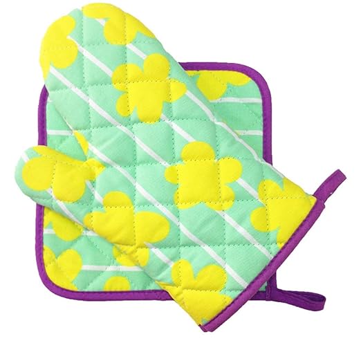 HUBINGRONG Manoplas de Horno Guantes Almohadillas Calientes ...